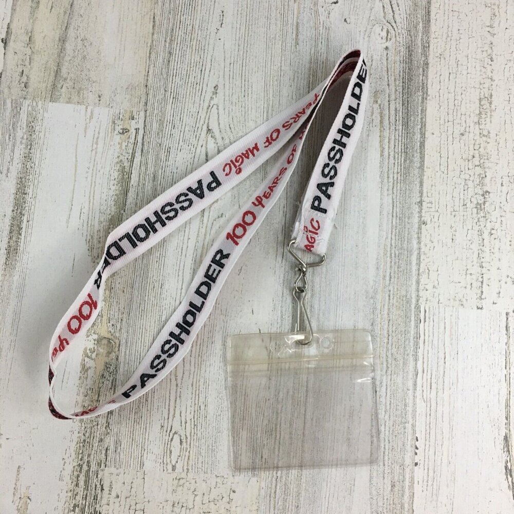 Walt Disney World 100 Years of Magic Annual Passholder Lanyard Pass Holder